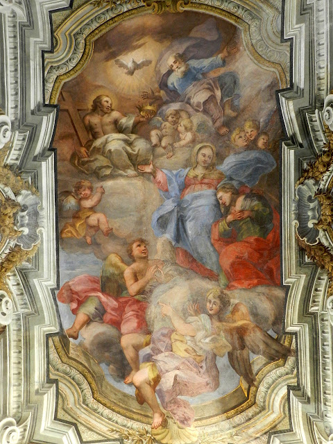 Gloria di S. Oliva di Antonino Grano ( 1704 ) nella Cappella in San Francesco di Paola ( PA )