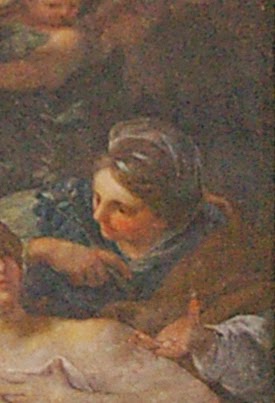Particolare della Pala di G. Martorana ( 1748 ) nella Chiesa di S.Ninfa (PA )